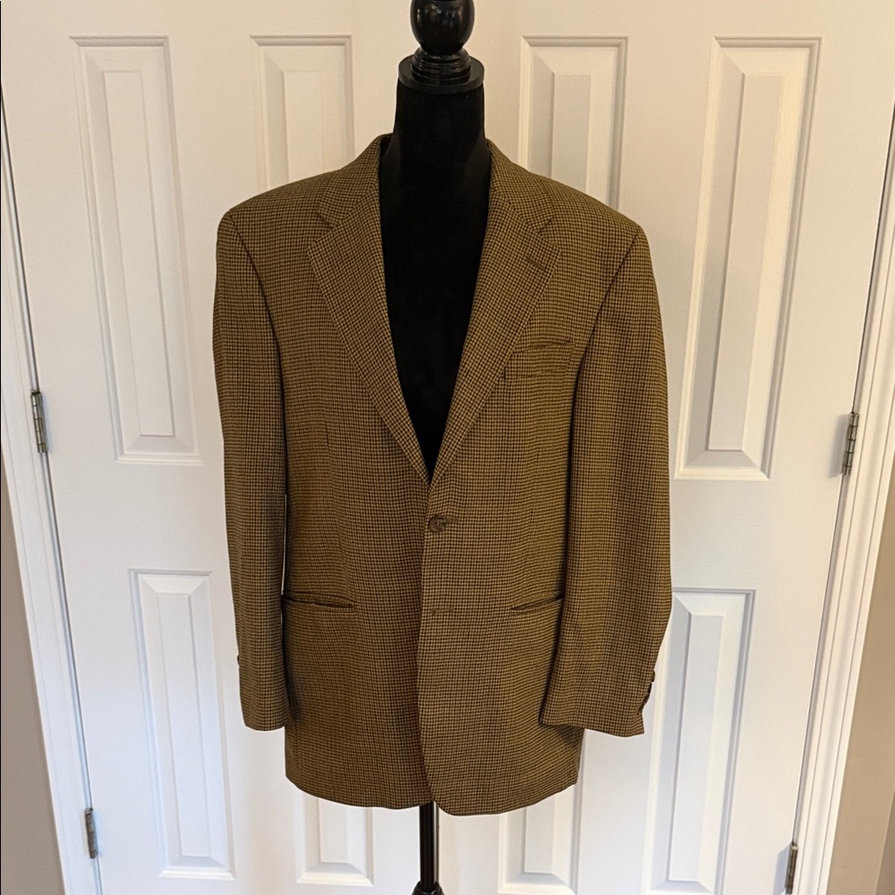 Ralph Lauren Brown Checkered Blazer